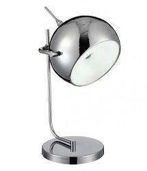 Stříbrná moderní designová stolní lampa model TRIP TABLE s kovovým stojanem